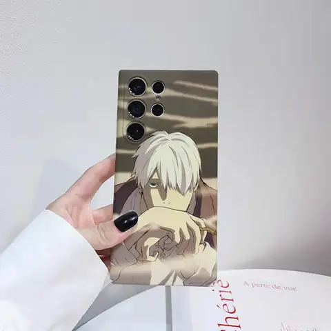 सैमसंग S25 फिल्म शेल गैलेक्सी S24 अल्ट्रा 23 प्लस S22 21 A56 36 26 16 लक्ज़री कवर के लिए एनीमे M-मुशीशी फ़ोन केस 10 best sales Mushishi - №9