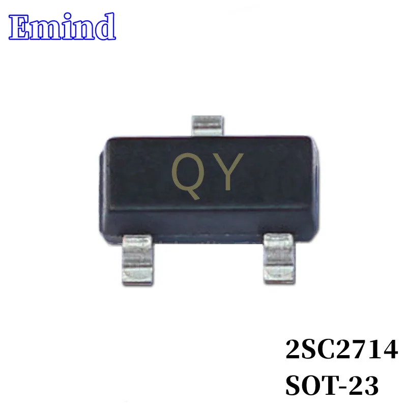 100/200/300Pcs 2SC2714 SMD Transistor Footprint SOT-23 Silkscreen QY Type NPN 30V/20mA Bipolar Amplifier Transistor