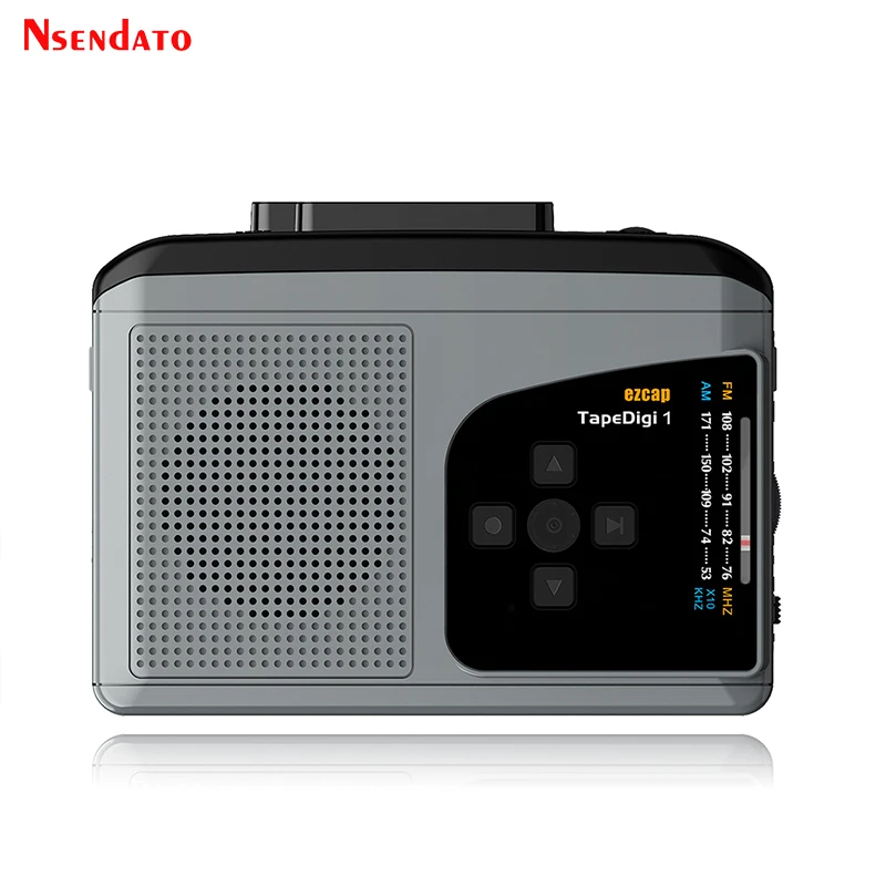 Ezcap234 Kaset Perekam Radio AM/FM Asli Pemutar Pita Kaset Perekam Portabel Ke Konverter MP3 dengan Speaker Kartu TF