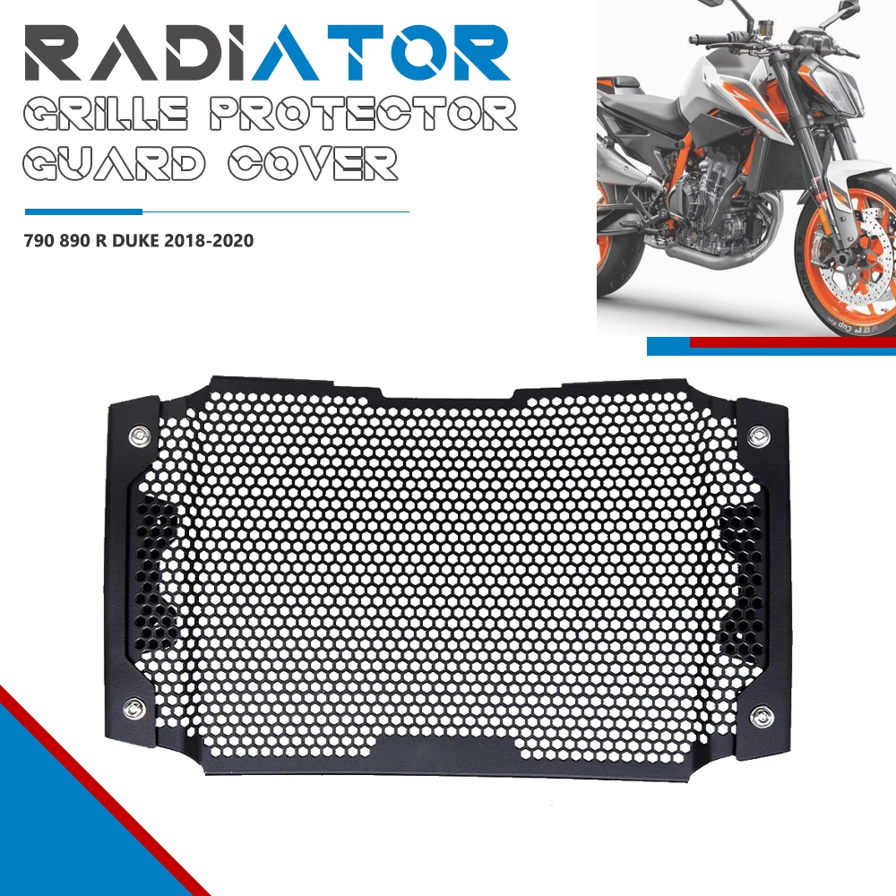 For 790 890 R DUKE 790DUKE DUKE890 2018 2019 2020 Motorcycle Radiator Guard Grille Cover Protector Water Tank Accessories