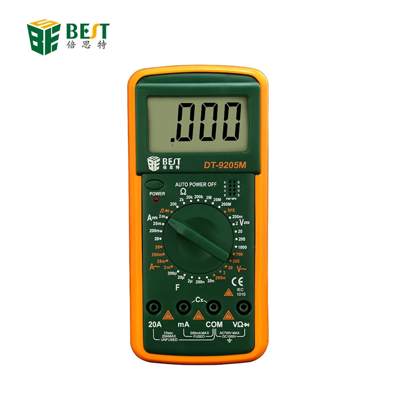 

BST-9205M Range LCD Display Multimeter Range Tester AC DC Ammeter Voltmeter Tester Capacitance Meter Multimetro Repair Tools