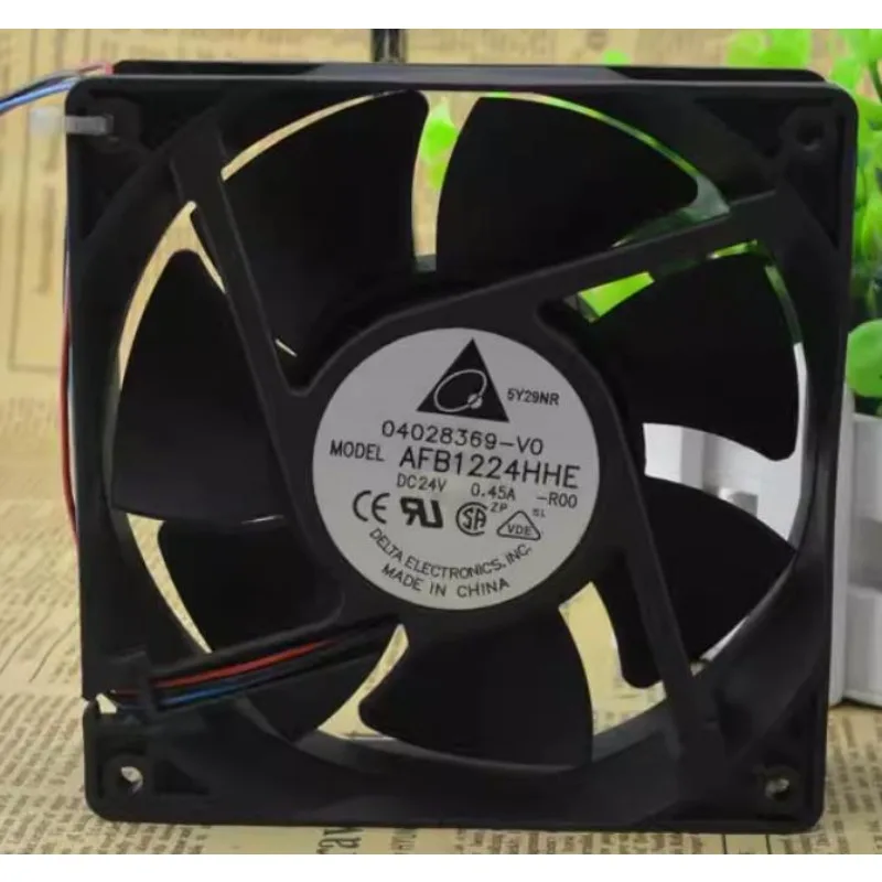

Новый вентилятор для Delta 12 см AFB1224HHE 12038 24 В 0,45 А охлаждающий вентилятор сервера 120*120*38 мм