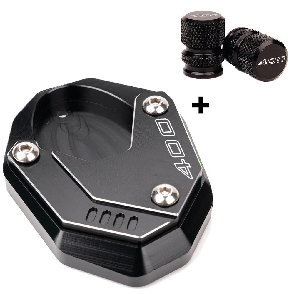 لكاواساكي نينجا 400 Ninja400 Z400 Z 400 2018-2023 2024 2025 CNC دراجة نارية مسنده الوسادة الجانب حامل تمديد الإطارات صمام قبعات #5