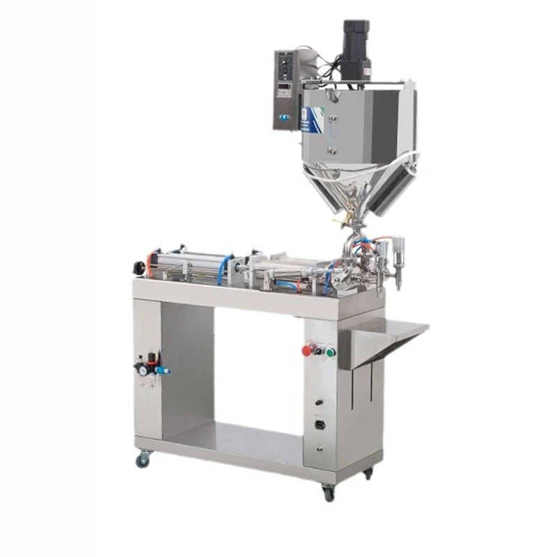 Floor Standing Paste Filling Machine Heating Stirring Equipment For Ketchup Honey Peanut Butter