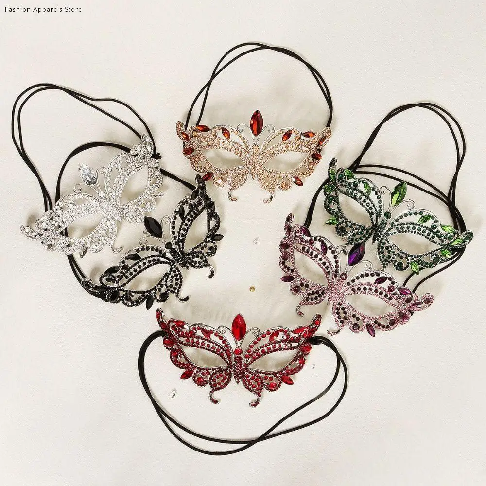 

Простая вуаль со стразами, маска на все лицо, цепочка для лица, маскарадная маска, маскарадные украшения, кисточка, ювелирные изделия для лица, аксессуары, украшение