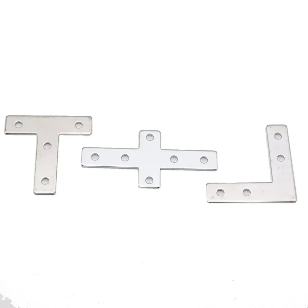 Bande de connexion d'angle pour profilé en aluminium, plaque de joint, angle rapide, 4 ou 5 trous, 2020, 3030, 4040/4545