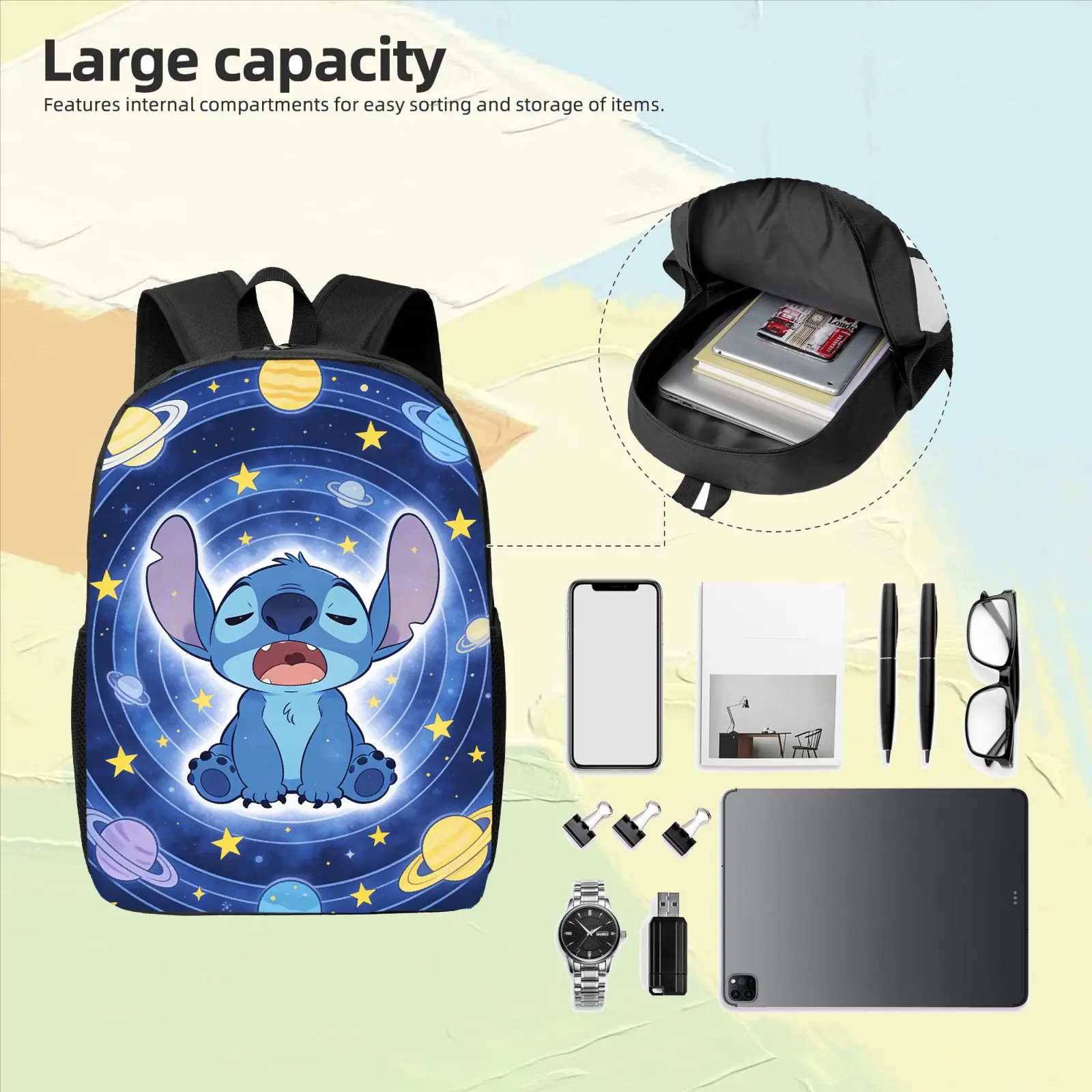 حقيبة ظهر ديزني قطعة واحدة، حقيبة كاجوال، سعة كبيرة، هدية عالية الجودة، للاستخدام اليومي الشخصي