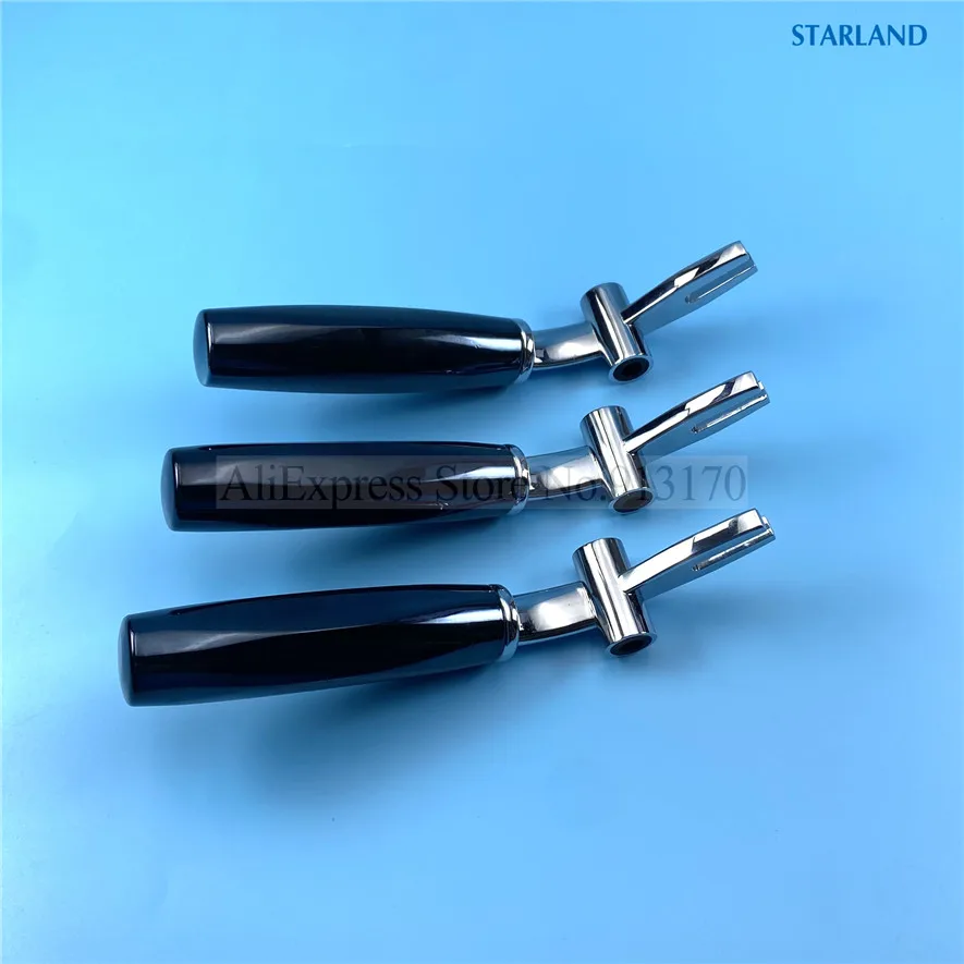 3 مقابض معدنية قطع غيار عتلات يدوية لآلات الآيس كريم الناعمة MQL، استبدال اللون الأزرق الداكن