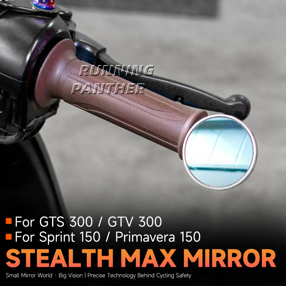 يصلح لفيسبا GTS300 / GTS 300 / GTV300 / GTV 300 بار نهاية مرآة الرؤية الخلفية دراجة نارية مرايا الرؤية الخلفية - 26.5 مللي متر المقود