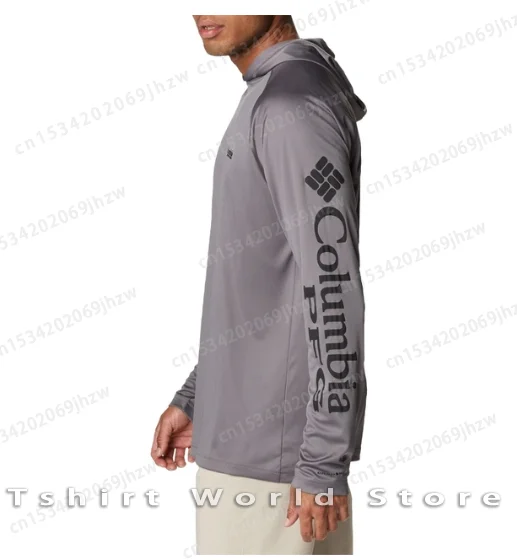 كولومبيا Pfg مقنعين قميص الصيد في الهواء الطلق الأشعة فوق البنفسجية حماية ملابس الصيد الرجال أداء الشمس حماية الصيد هوديي القمم #6