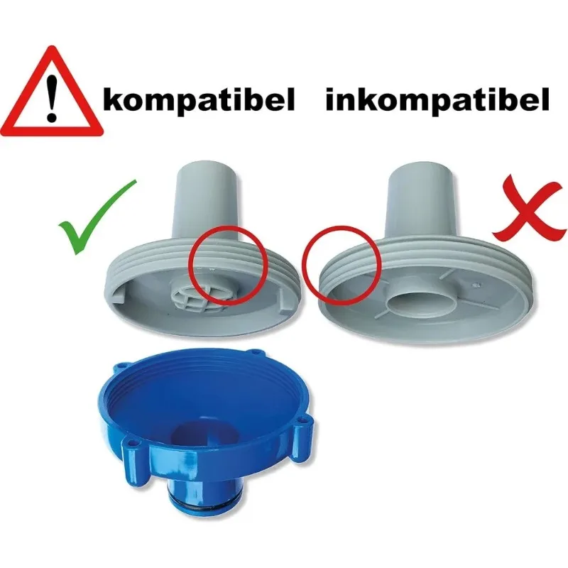 Swimming Pool Hose Conversion Adapter 80mm To 32mm PVC Reducer Connector Above-Ground Pool Pipe Replacement Accessory