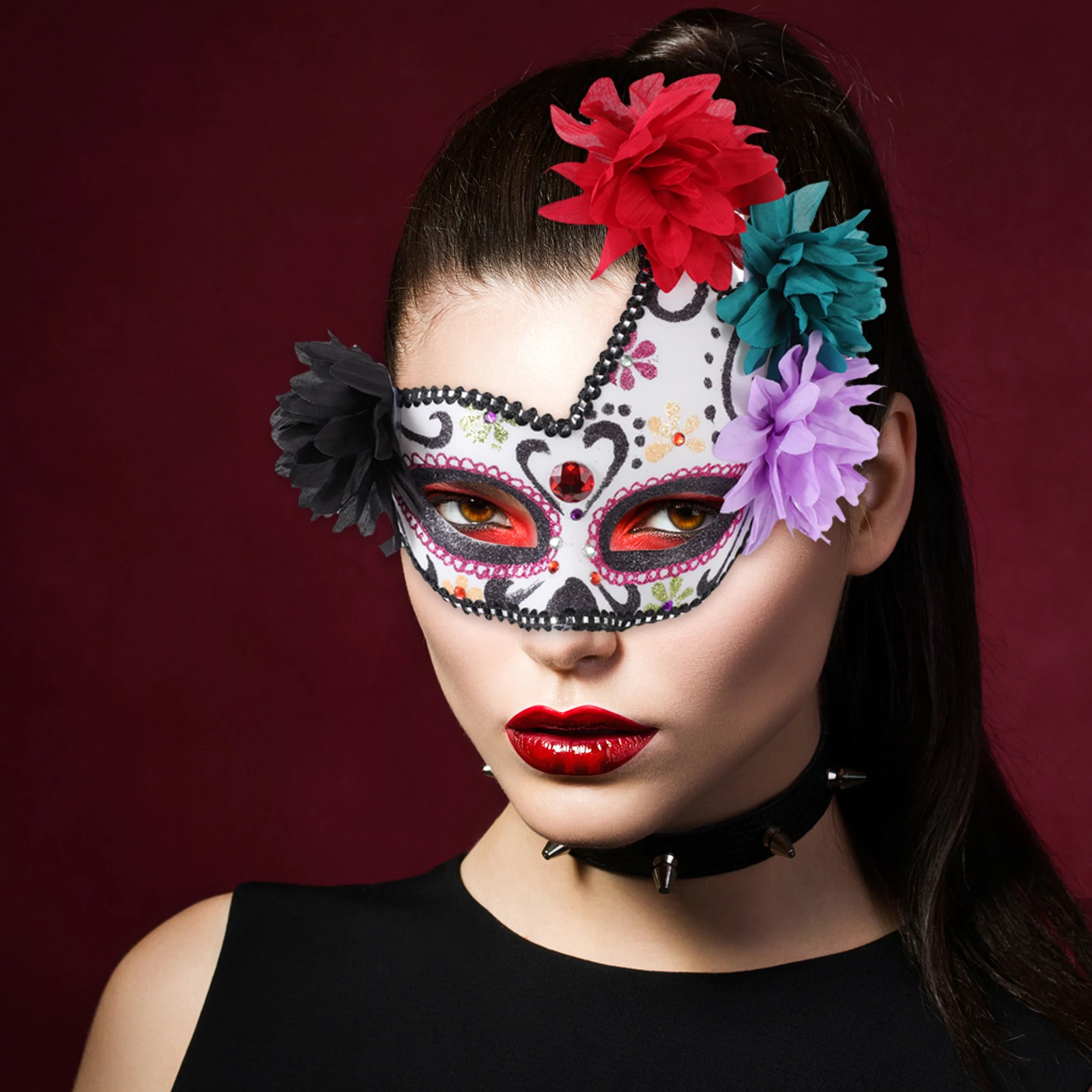 

1pc Creative Halloween Cosplay Dead Masquerade Party Costume Mask Dress Up Accessory for Fancy Party Bar Performance