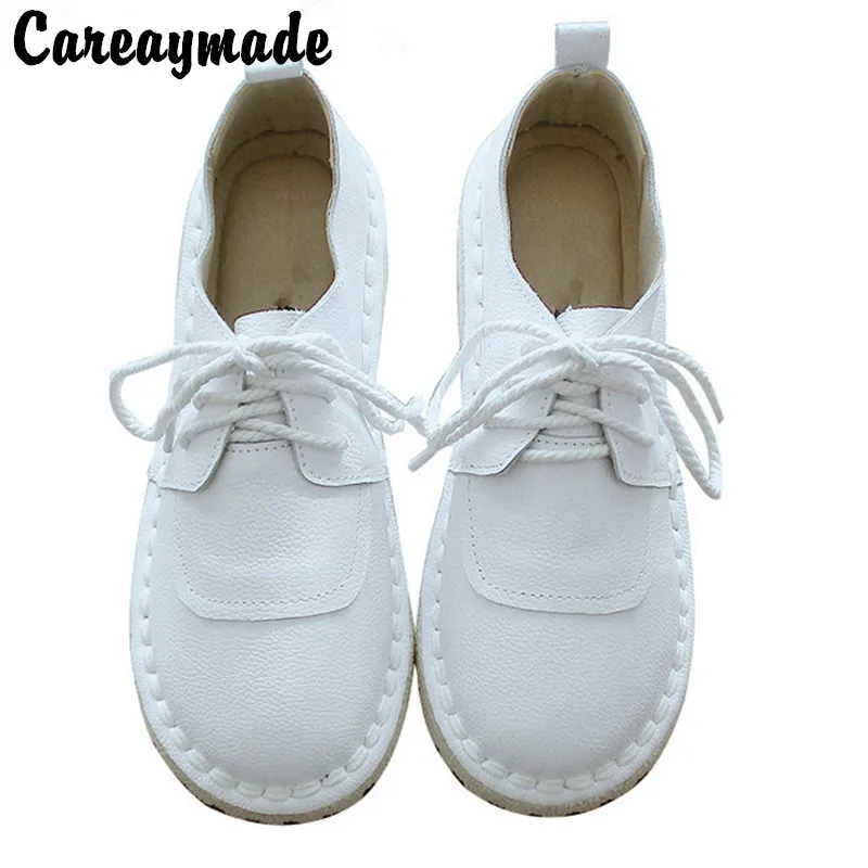 Careaymade-2024 Super comfortable leather shoes Japanese art RETRO super soft bottom leisure shoes,in pregnant women shoes