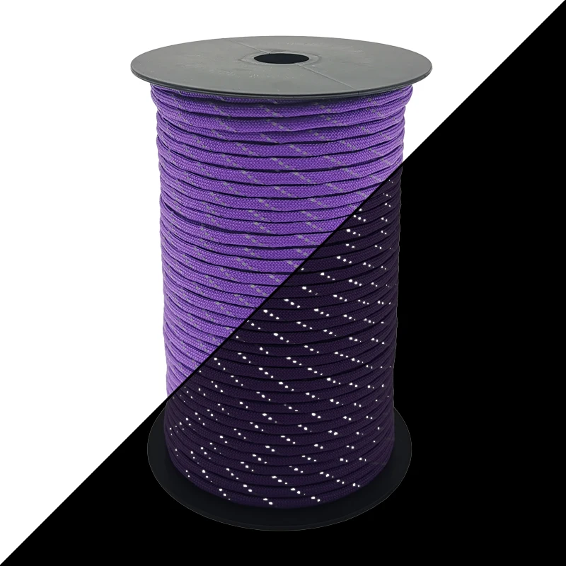 50/100m Multifunktionales 7-Kern Reflektierendes 550 Paracord-Seil 4 mm Camping Überlebens-EDC Outdoor Fallschirmschnur Lanyard Rettungsseil – Detail 4