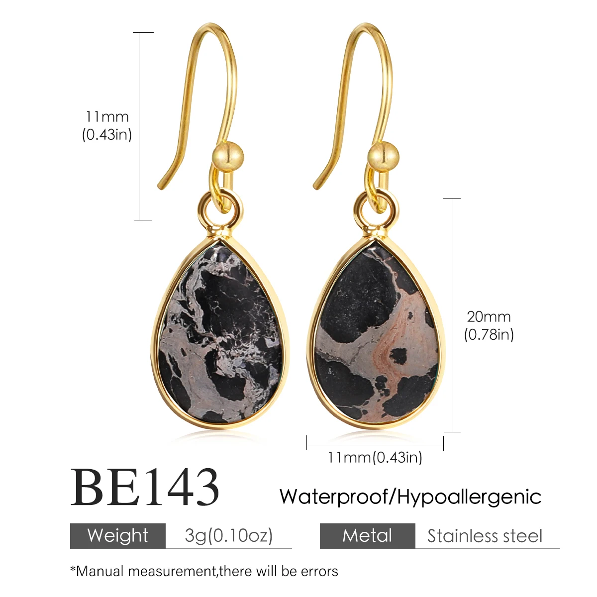 Women's Waterdrop Earrings Colorful Imperial Turquoise Simple Retro Earrings Party Yoga Holiday Gift Wholesale Drop Shipping
