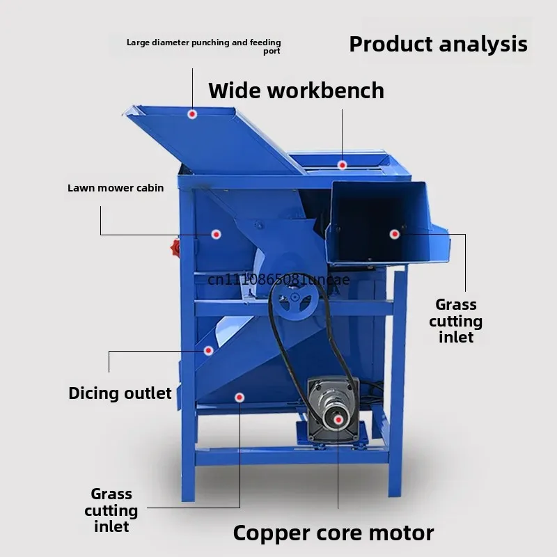 Multifunctional Electric Breeding Guillotine Grass Kneading Shredder for Hogweed & Sweet Potato Dicing