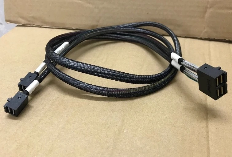 For IBM Lenovo MINISAS SR650 8x3.5 HDD Backplane SAS Line SFF-8643 One to Two 12G