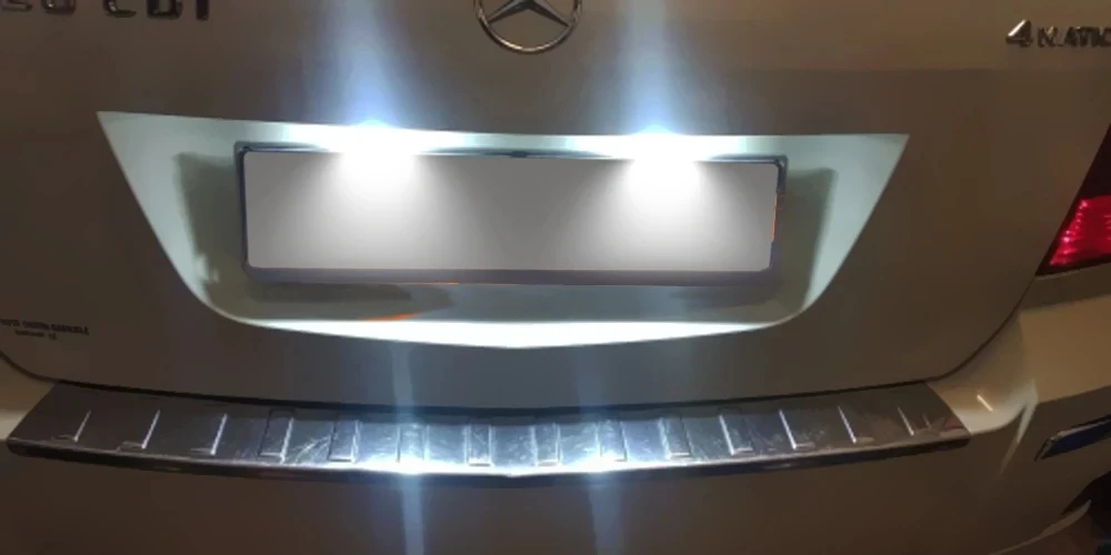 2 قطعة الأبيض لوحة ترخيص مُضاء ضوء لبنز GLK-Class X204 GLK200 GLK250 GLK300 GLK350 2007-2013