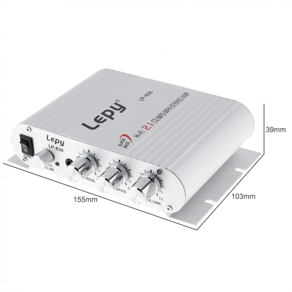 200 واط مكبرات الصوت سيارة 12 فولت 2CH البسيطة مرحبا فاي مكبر للصوت الداعم راديو MP3 ستيريو لسيارة دراجة نارية المنزل #5