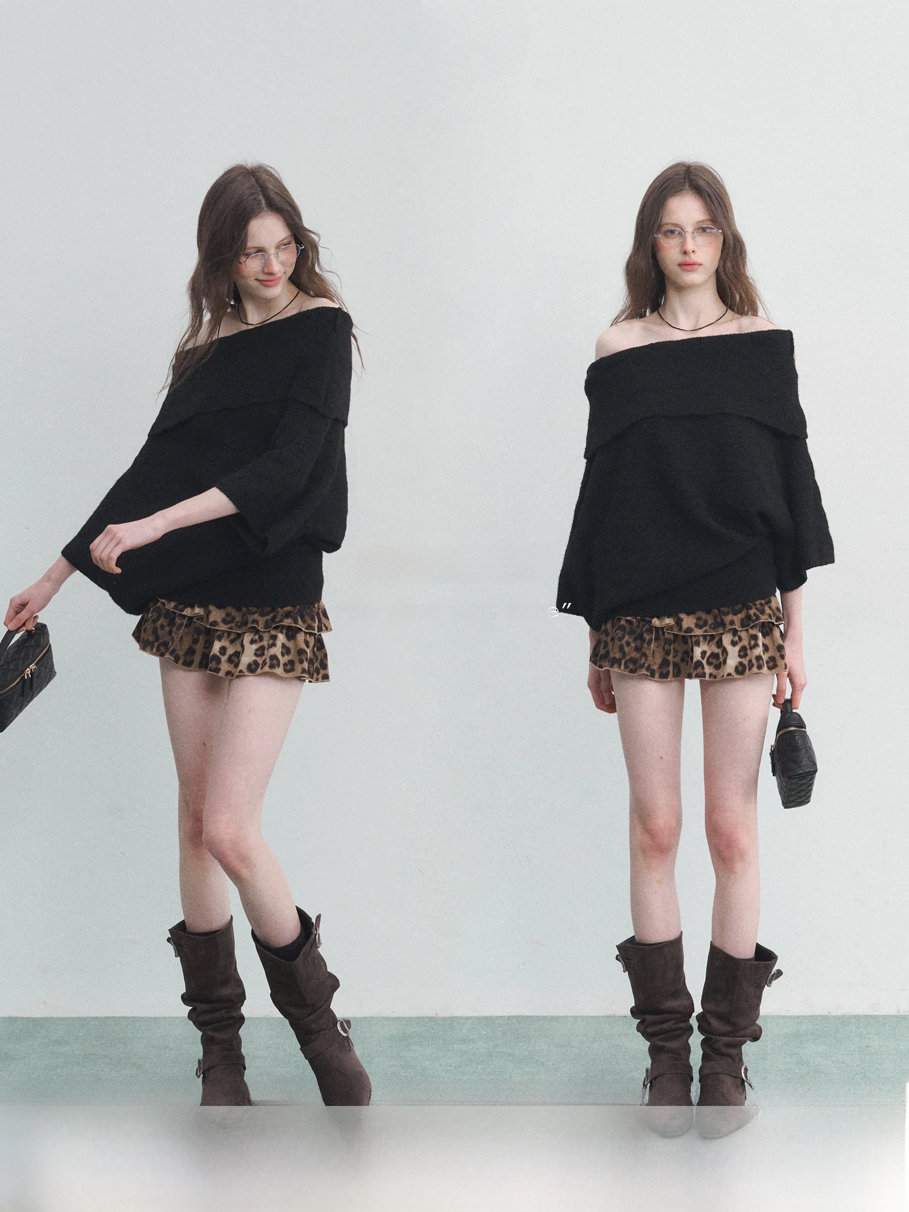 

SPEAR YOUTH Berlin Mist: Вязаный свитер с асимметричным узором на плечах, шерстяной, с длинными рукавами, повседневный, свободного кроя, женский