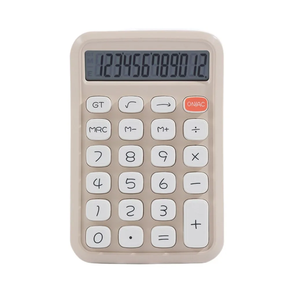 

12 Digits Small Calculator Accounting Tools Portable Arithmetic Calculator Candy Color Lightweight Student Calculator