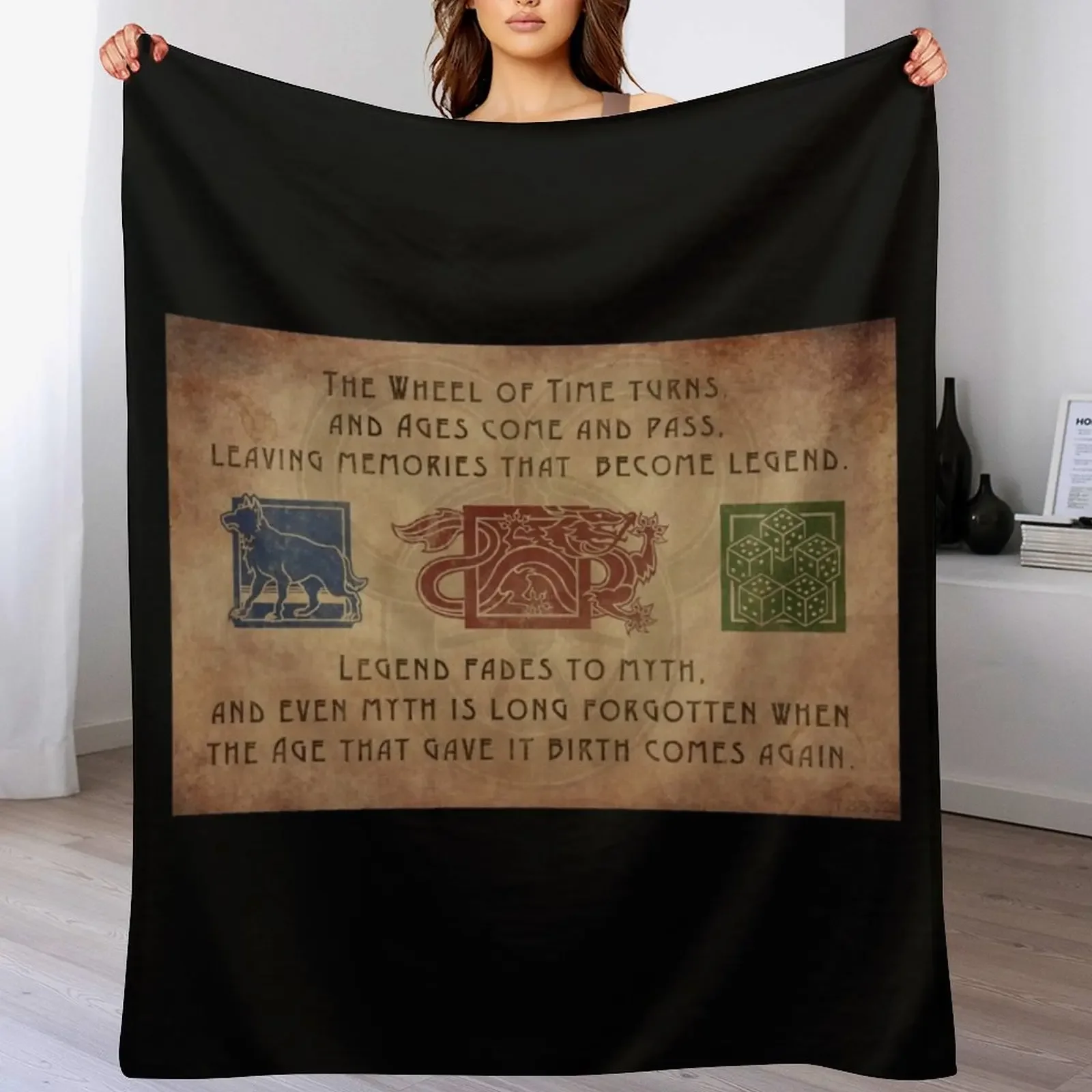 

the wheel-of time Throw Blanket Blankets For Baby Cute Plaid warm winter Baby Blankets