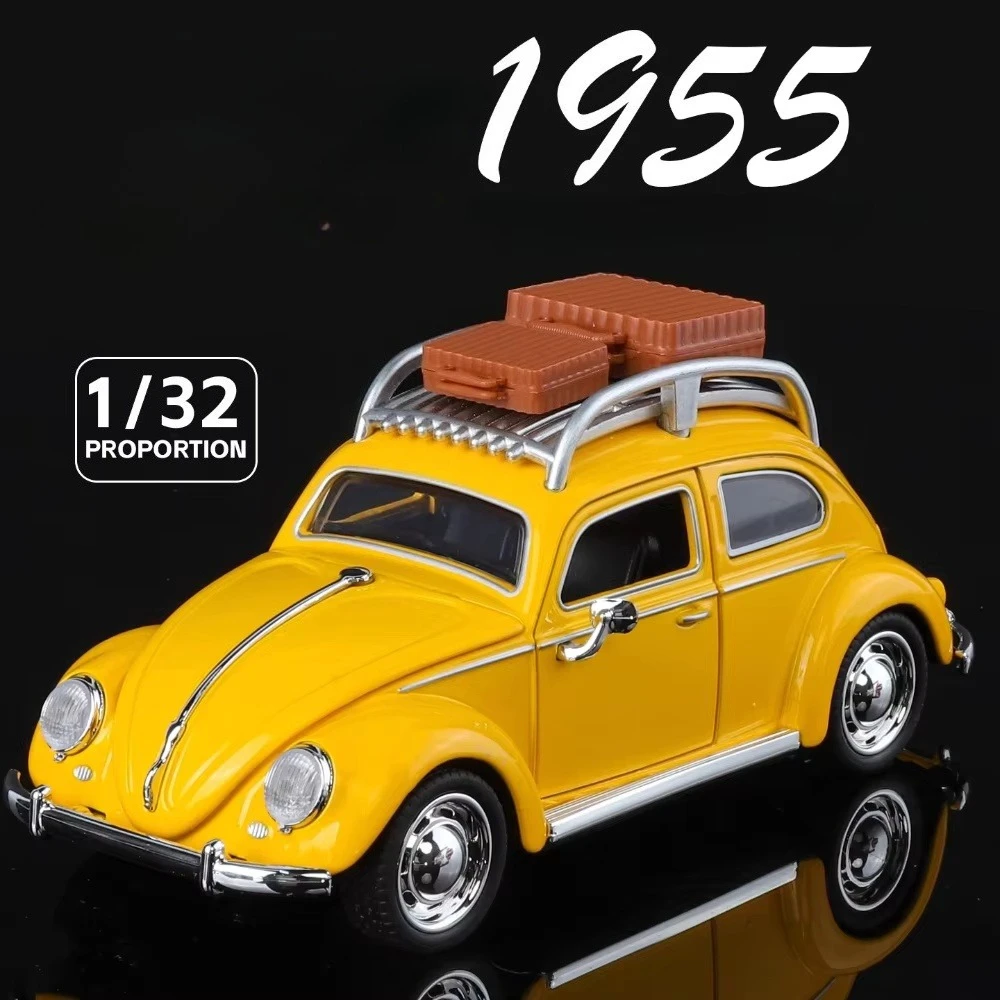 

1:32 Жук 1973, модель автомобиля, игрушка, металлические литые под давлением съемные шины, звуковой свет, откатные двери, открытые модели, детские подарки