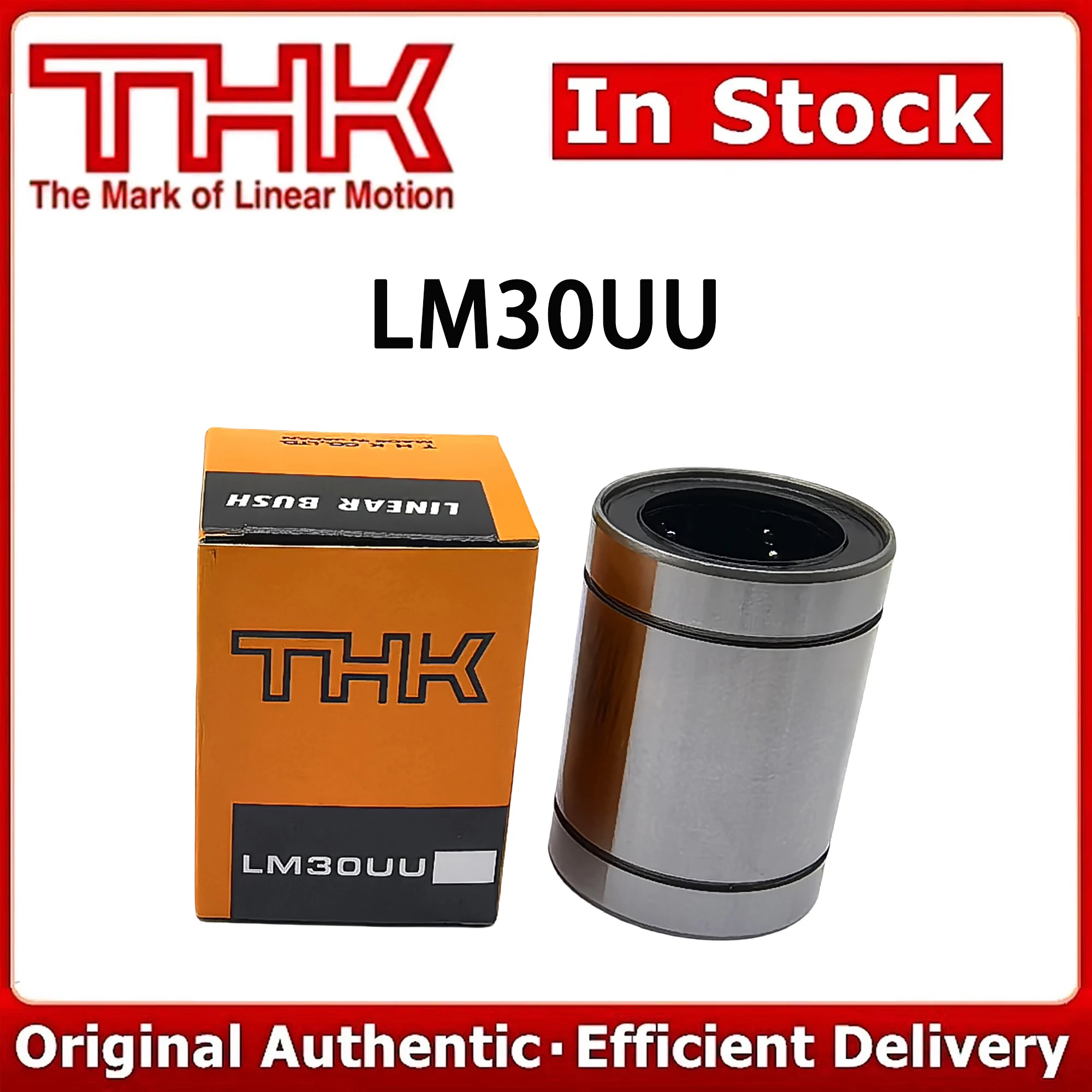 THK Linear Bearing LM30UU LM30 Bush Shaft for CNC 3D Printer