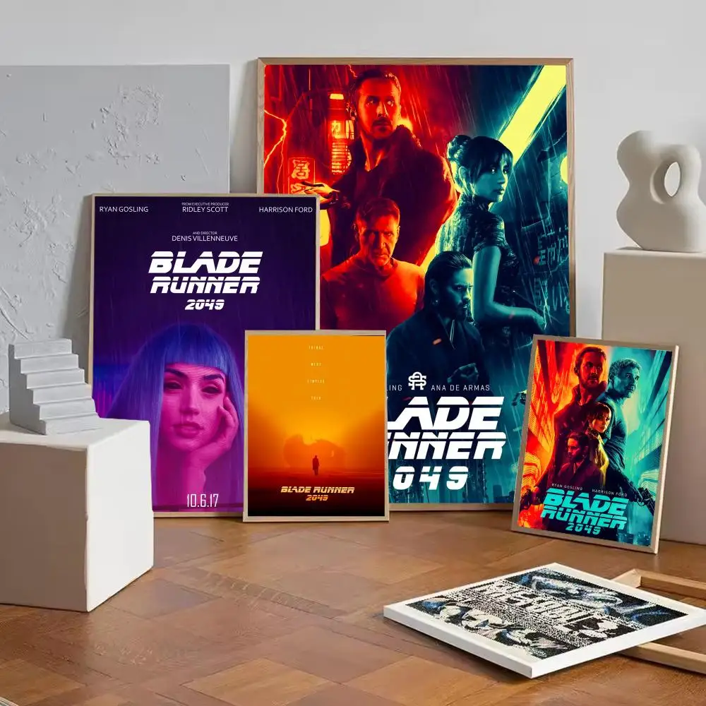 Movie B-Blade R-Runner 2049 Poster Decorative Wall Art Stickers Mural Photo Print for Home Living Room Hallway Decor