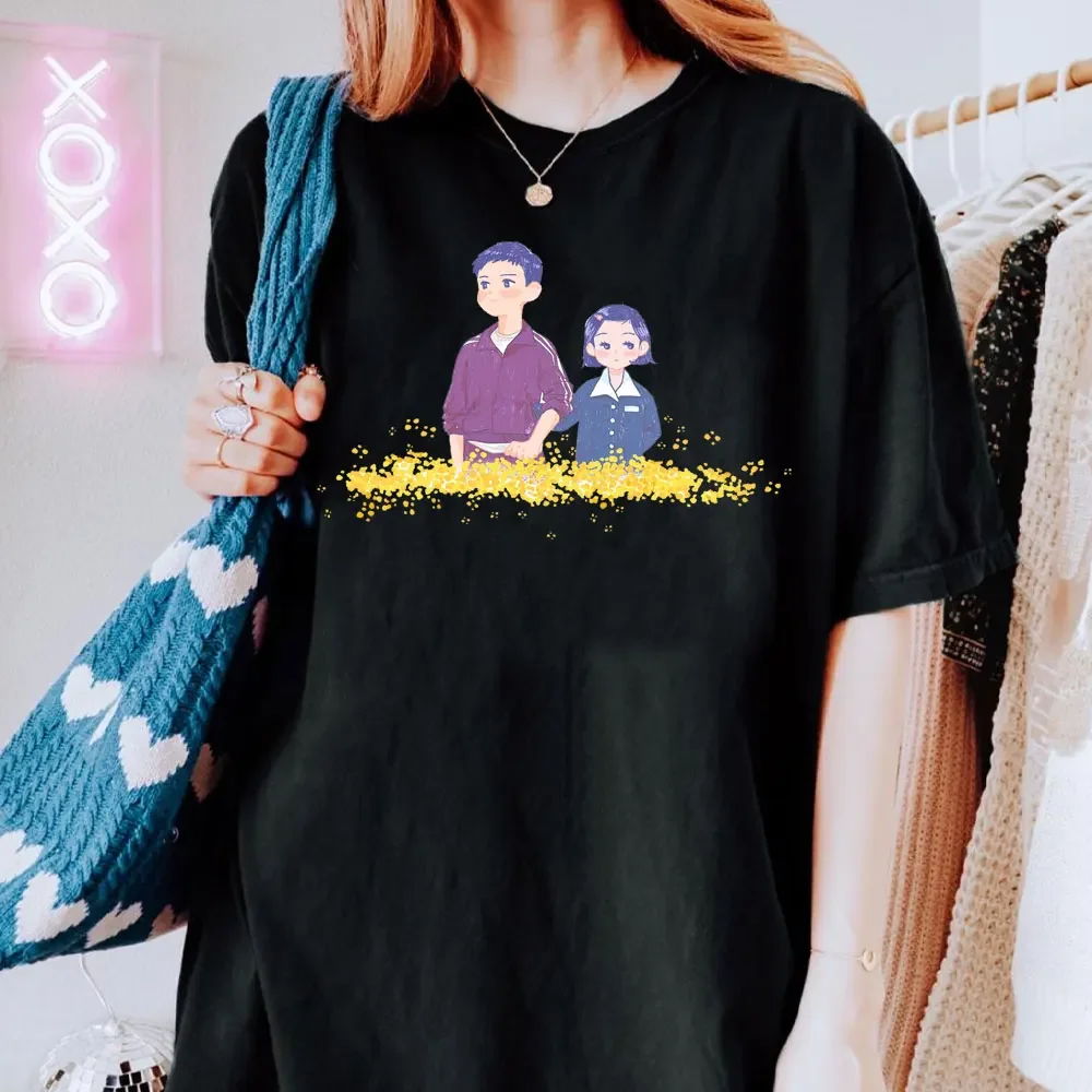 When Life Gives You Tangerines Cute Tangerine-Themed Unisex Cotton Tee T-shirt Korean Drama Kdrama Summer Outfits IU Park Bogum