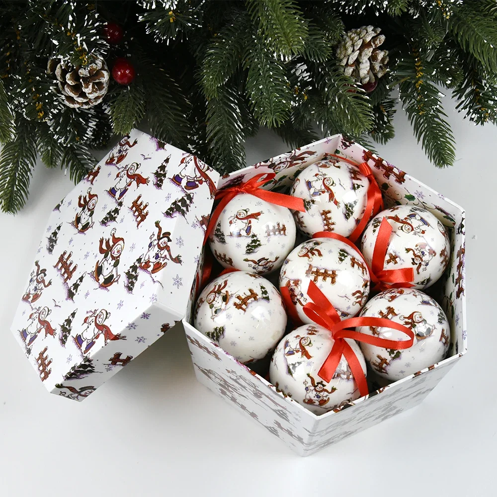 14 PCS Christmas Tree Decor Ball Baubles Ornament  Xmas Tree toys Xmas Party Hanging Ball for Home Party Ornament Christmas Gift