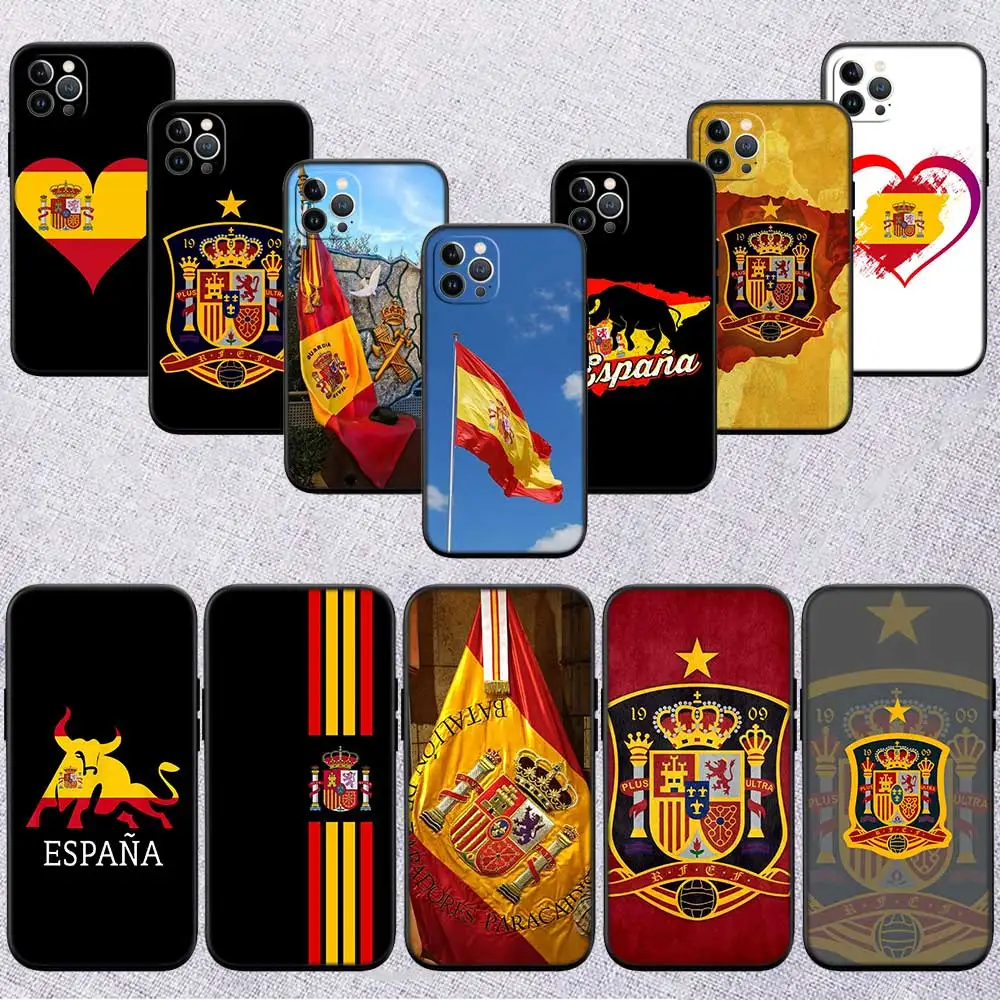 HY26 Spain Flag Phone Case for Samsung Galaxy A11 A12 A13 A15 A52S A53 A55 A56 A70 A71 A72 A73 F06 F16 F56 S10 Plus S10e