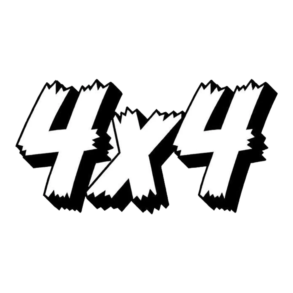 Hаклейка на авто джип 4 на 4 Decal, Waterproof Car Sticker, Exterior Decorative Accessories, Used for Motorcycle, Laptop, Window