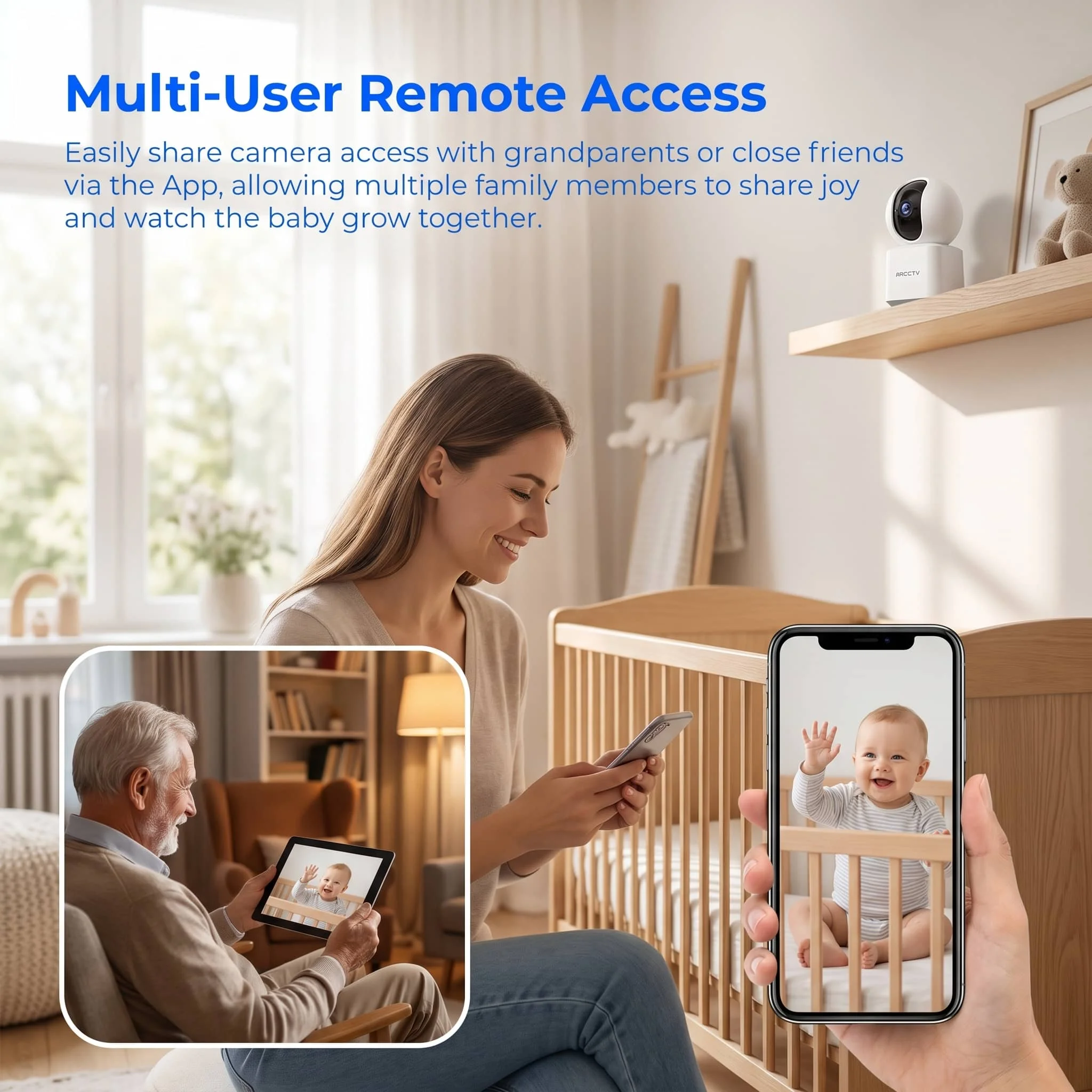 caméra surveillance wifi bébé – vue détaillée