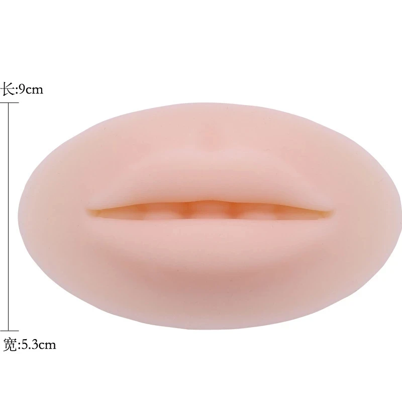 

1pc Microblading Reusable 3D Silicone Practice Lips Skin Human Lips Elasticity For PMU Beginner Training Tattoo Permanent Makeup
