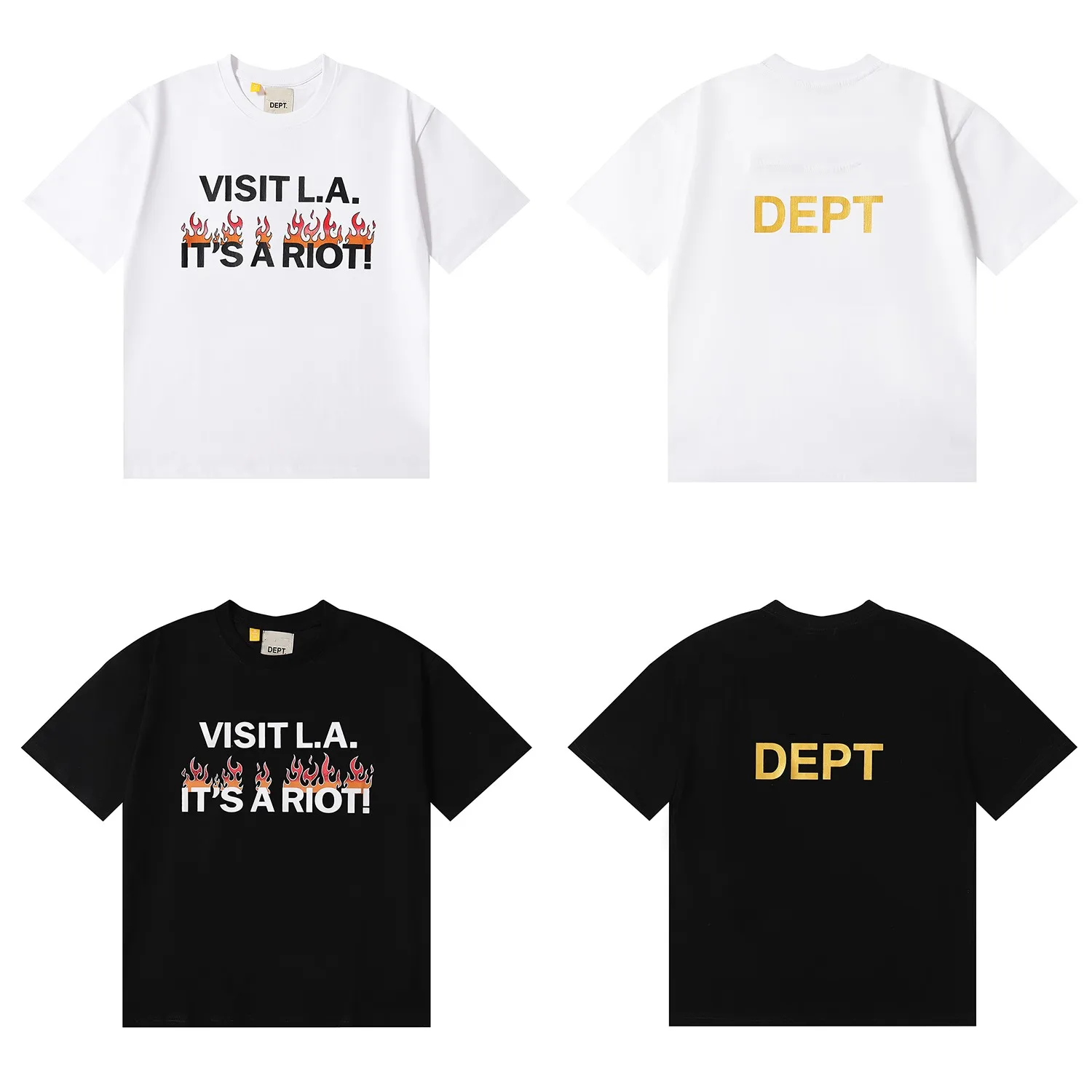 DEPT Fashion Design Tee Man Brand Letter logo Print T Shirt Couple Loose Oversized Hip Hop Cotton casual Short Sleeve Shirt