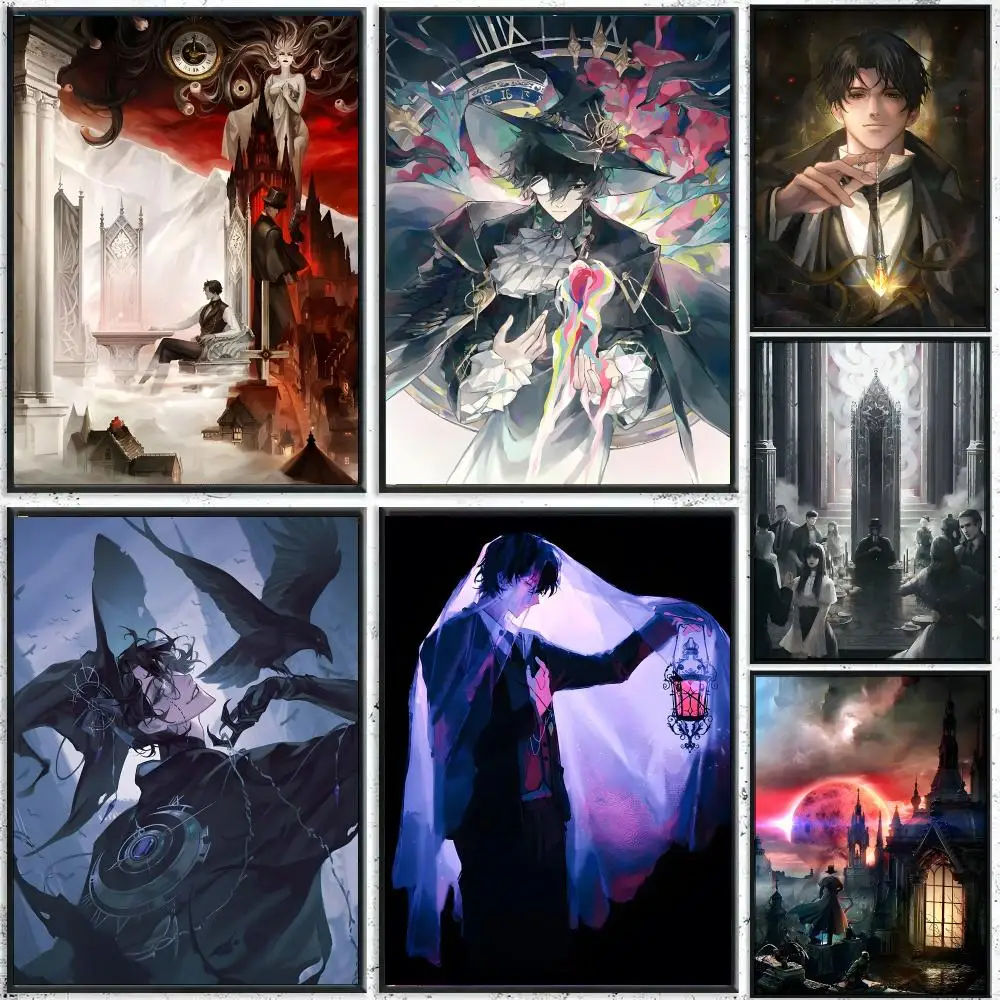 Lord of Mysteries Dark Fantasy Novel Poster HD Waterproof Wall Decal for Study, Living Room & Garage, DIY Great Gift for Fans