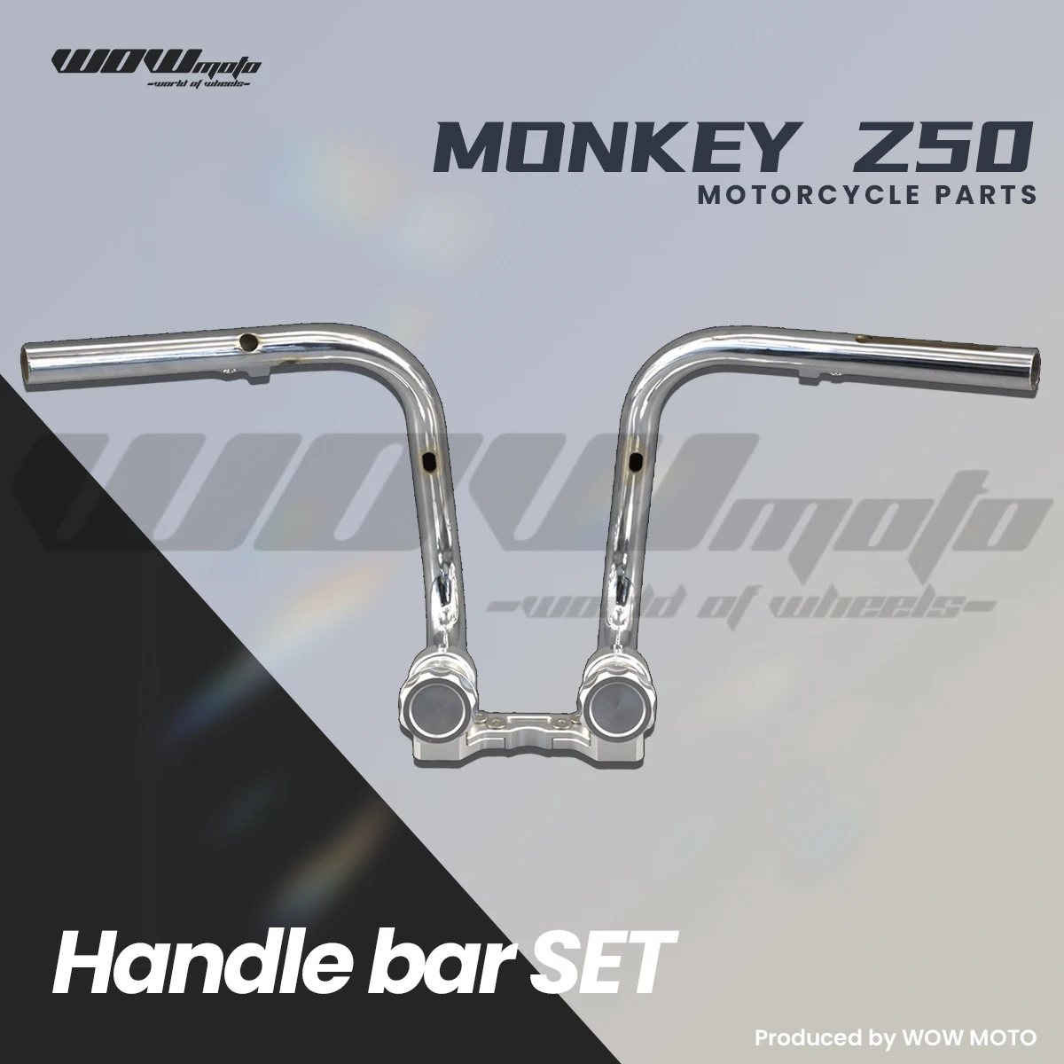 Mini Moto Handlebar Grip and Clamp Set For Monkey Z50 | Complete Handlebar Control Set | Motorcycle Control Parts