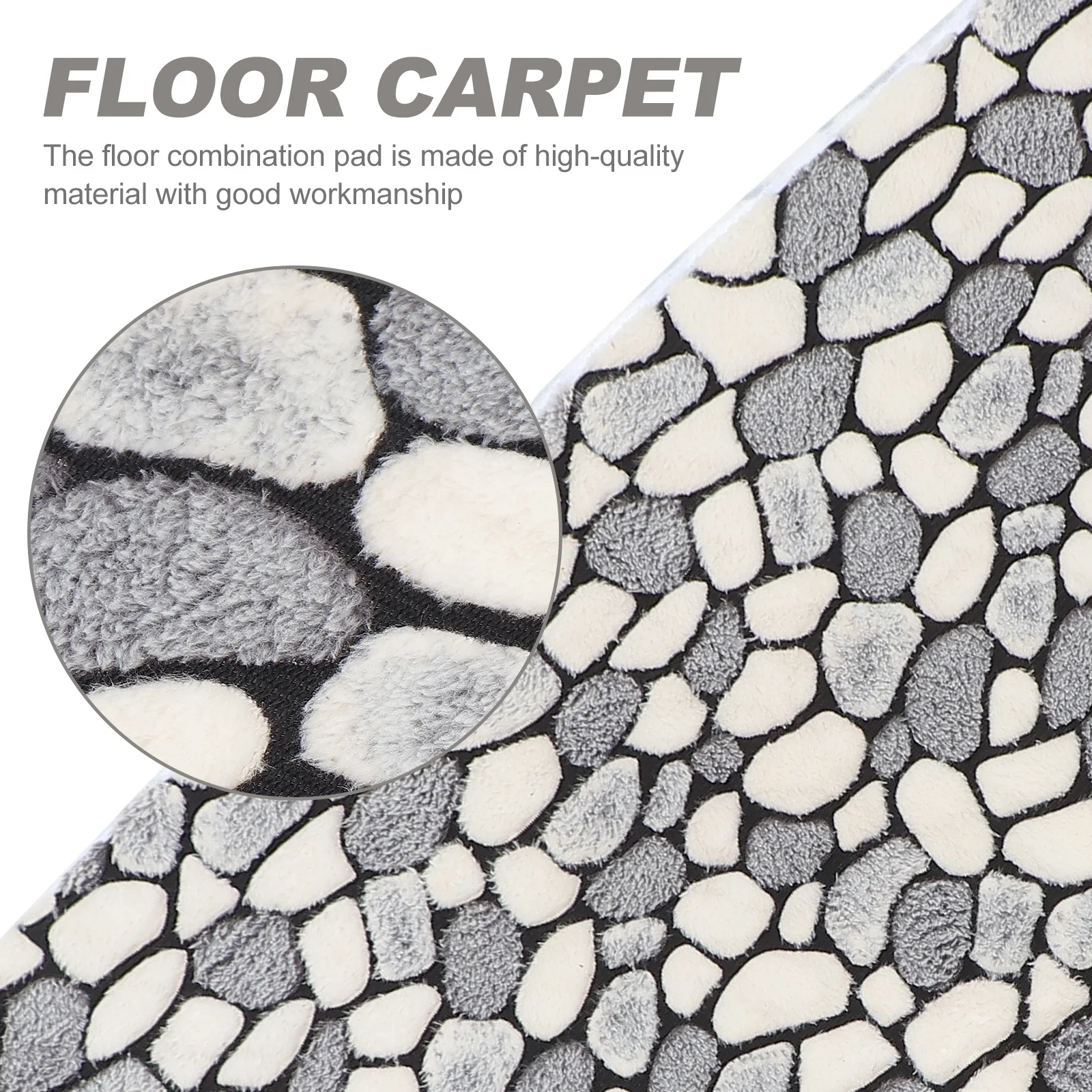 

1 set 1 Set Coral Fleece Floor Mat Water Absorption Non-Slip Bathroom Carpet Three-Piece Mat Set For Home Hotel Rv Camping Decor