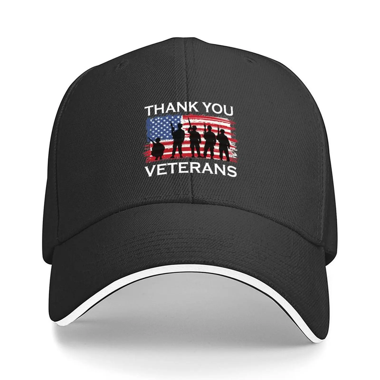 

Thank You Veterans For Your Service / Veteran US Heart Flag / Veterans Day Gift Baseball Cap custom Hat Men's Hats Women's