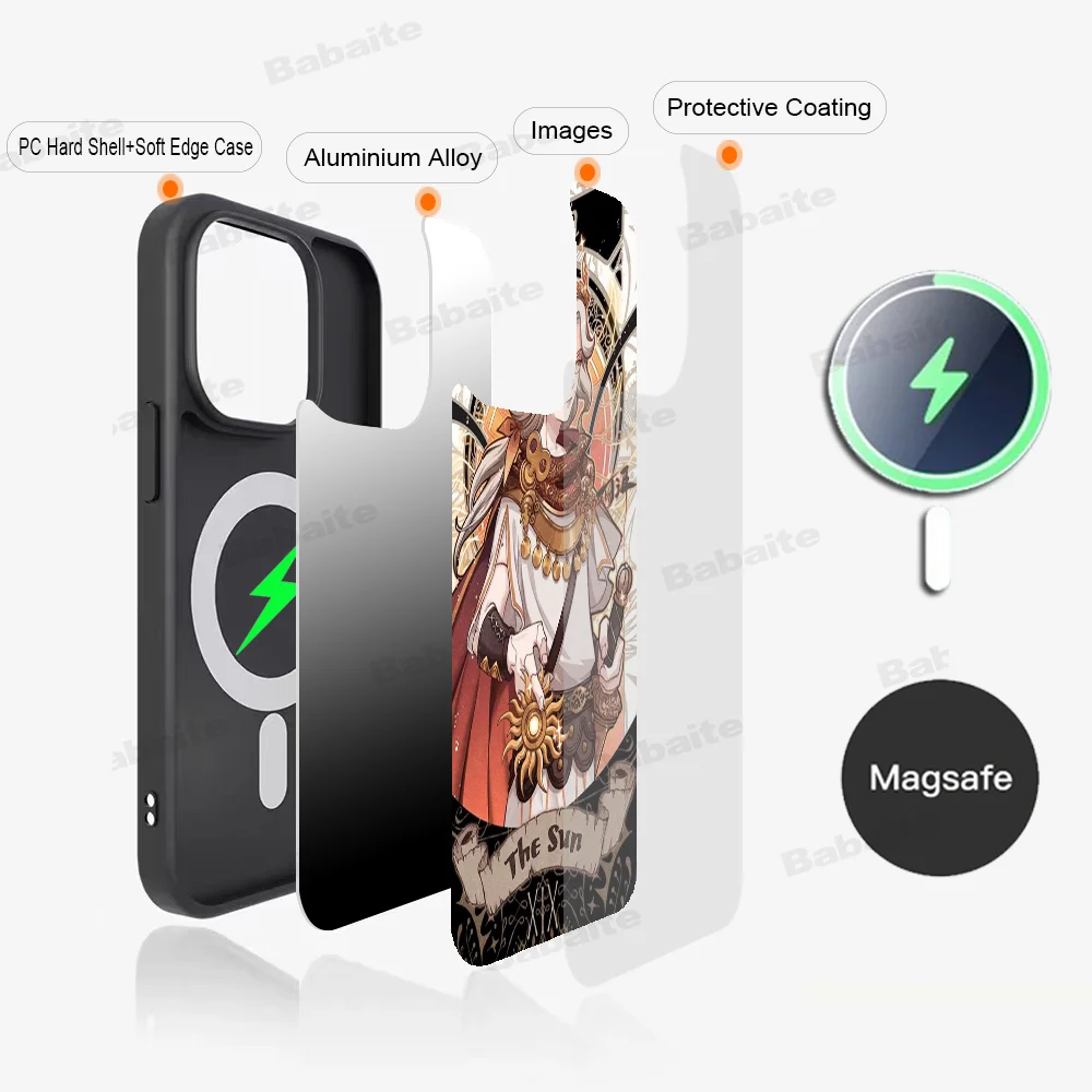 Identity V Phone Case Magnetic Case For iPhone 16 14 13 12 11 15 Pro Max Plus For Magsafe Wireless Charge Cover