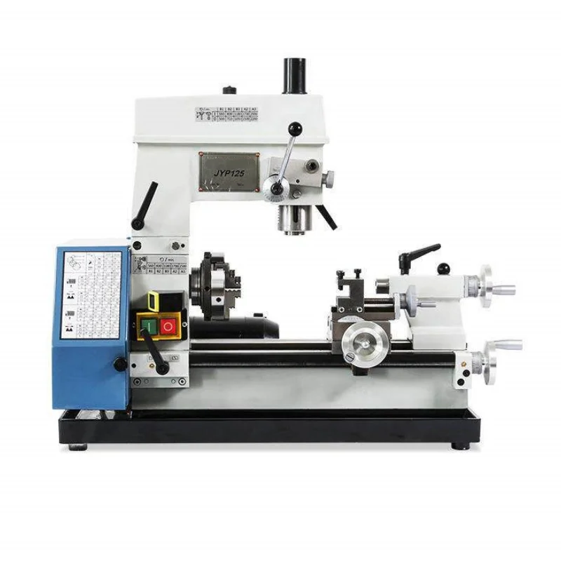3-in-1 Mini Lathe Milling Drilling Combo Machine Multi Speed Benchtop Metal Working Lathe Mill Drill Combo