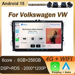 Car Radio For Volkswagen VW Caddy 2011 2012 2013 2014 2015 2016 2017 2018 Carplay Android Auto Player VIdeo GPS Navigation 8core