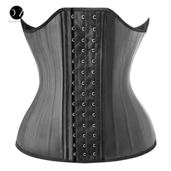 Body Shaper Shapewear Women 25 Steel Bones Latex Waist Trainer Corset Shapewear Slimming Belly Modeling Strap Reductive Girdle