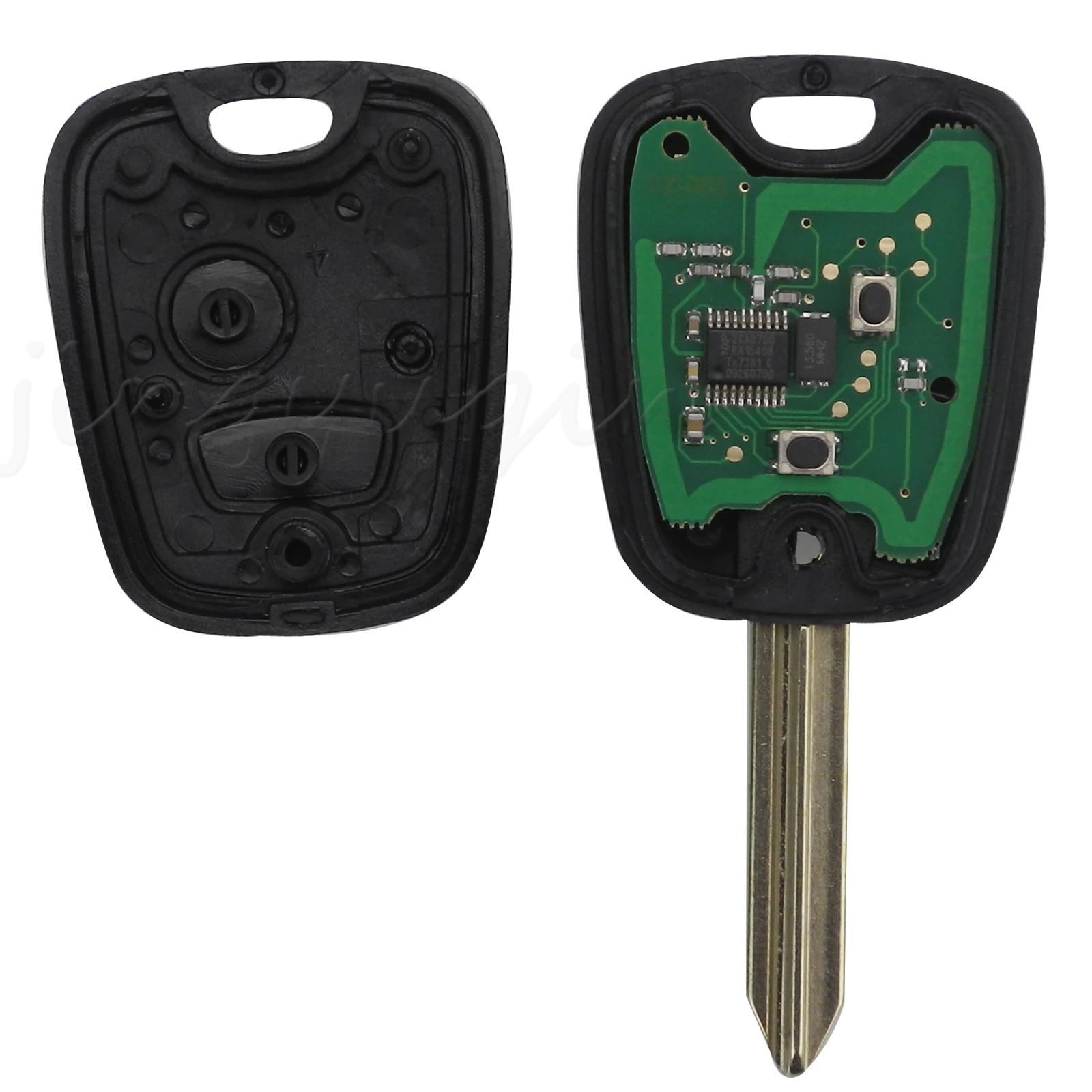 jingyuqin 2 Buttons Remote 433mhz PCF7961 ID46  for Peugeot Partner Expert Boxer SX9 For Citroen Elysee Car Key Shell