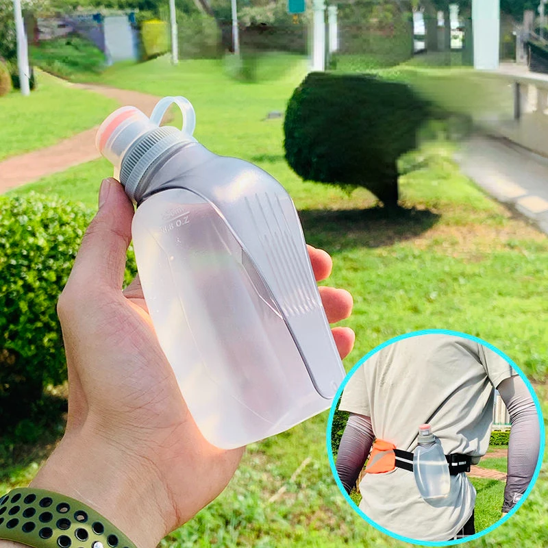 

Outdoor Running Sports Water Bottle Portable Card Disk Small Water Bottle MarathonClimbing Biking Buckle Water Bottle 250ml