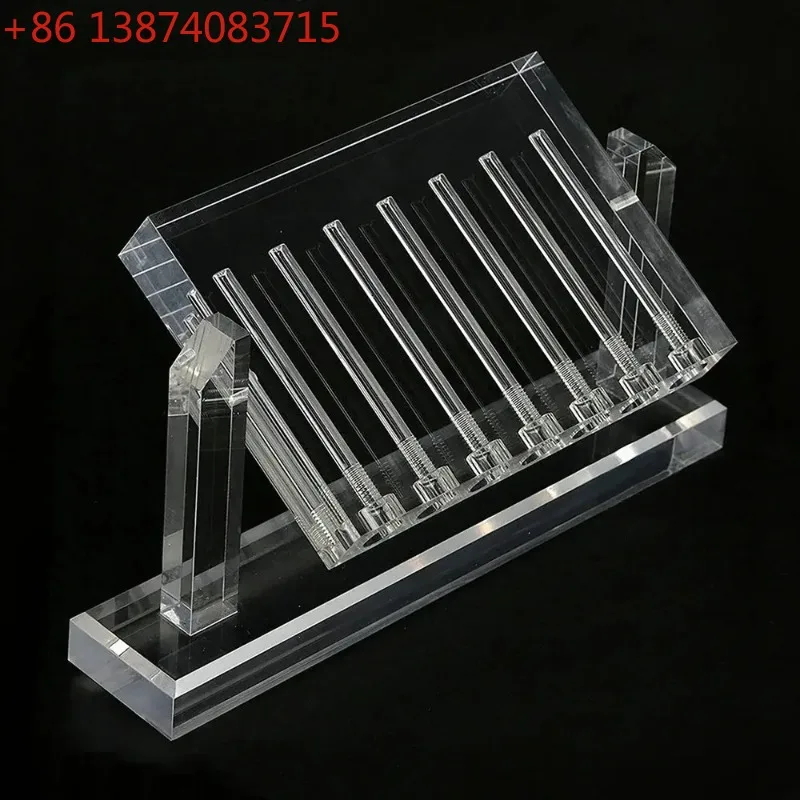 Automobile Lubricating Oil Quality Comparator Can Flip Acrylic Glass Demonstration Stand Oil Viscosity Testing Tool