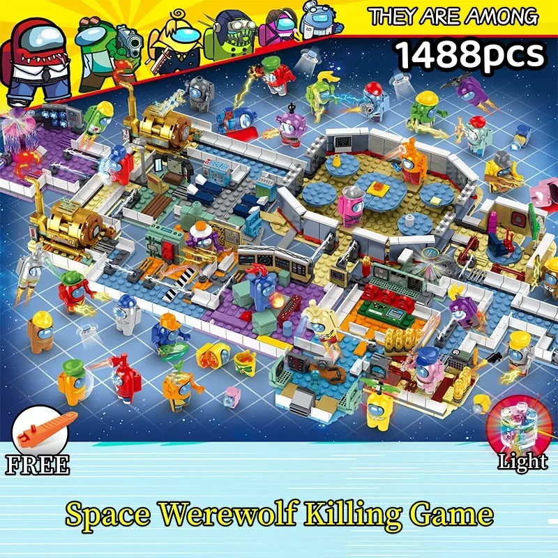 جديد الفضاء بالذئب القاتل لعبة اللعب الداخلية شبح المدنية الدمى تجميع اللبنات ألعاب للأولاد هدية عيد الميلاد هدية عيد ميلاد #4