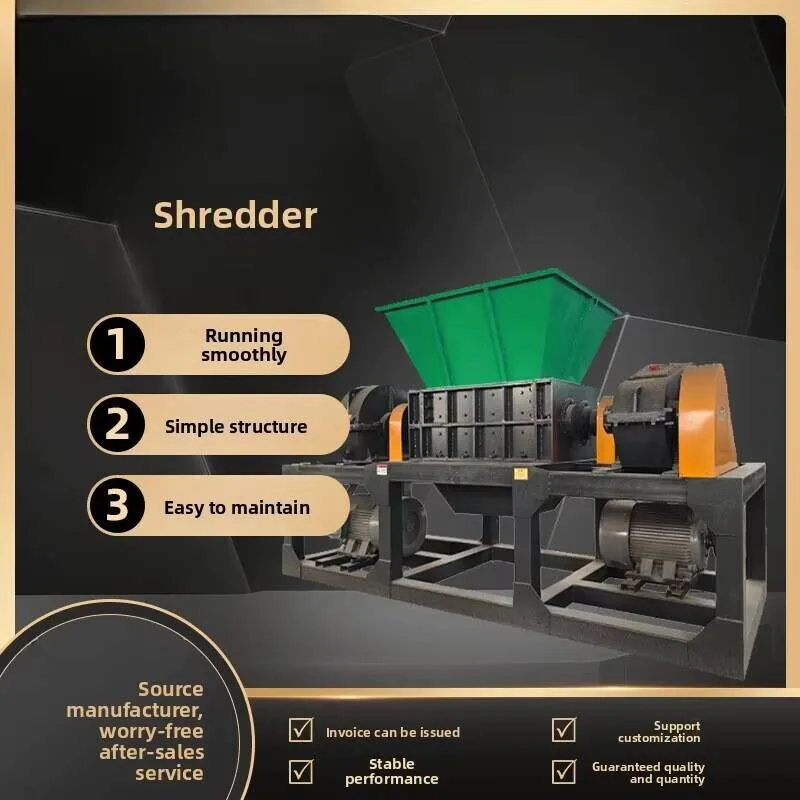 

Metal Scrap Plastic Crushers, Waste Bone Shredders Large Small Single And Double Shaft Shredders
