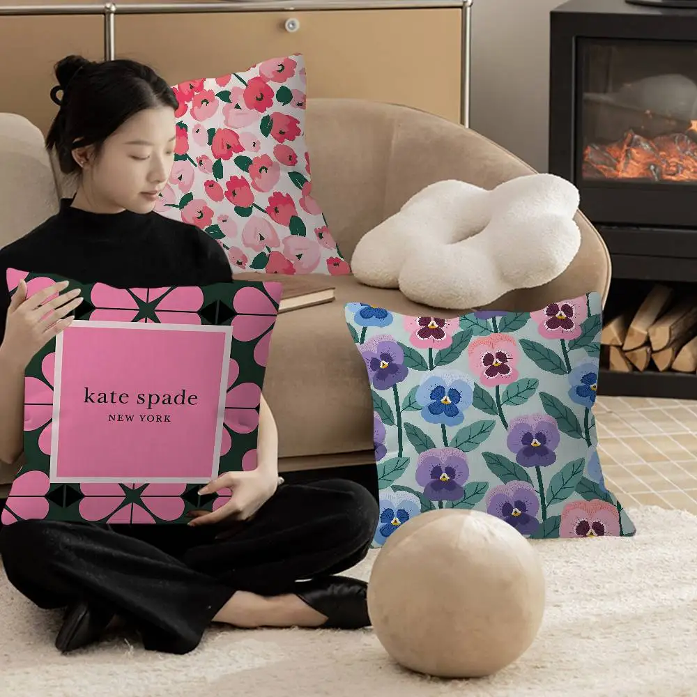 K-Kate Classic S-Spade Flower Cushion Cover Pillowcase Upholstery Sofa Throw Pillow Home Decor Pillowcas